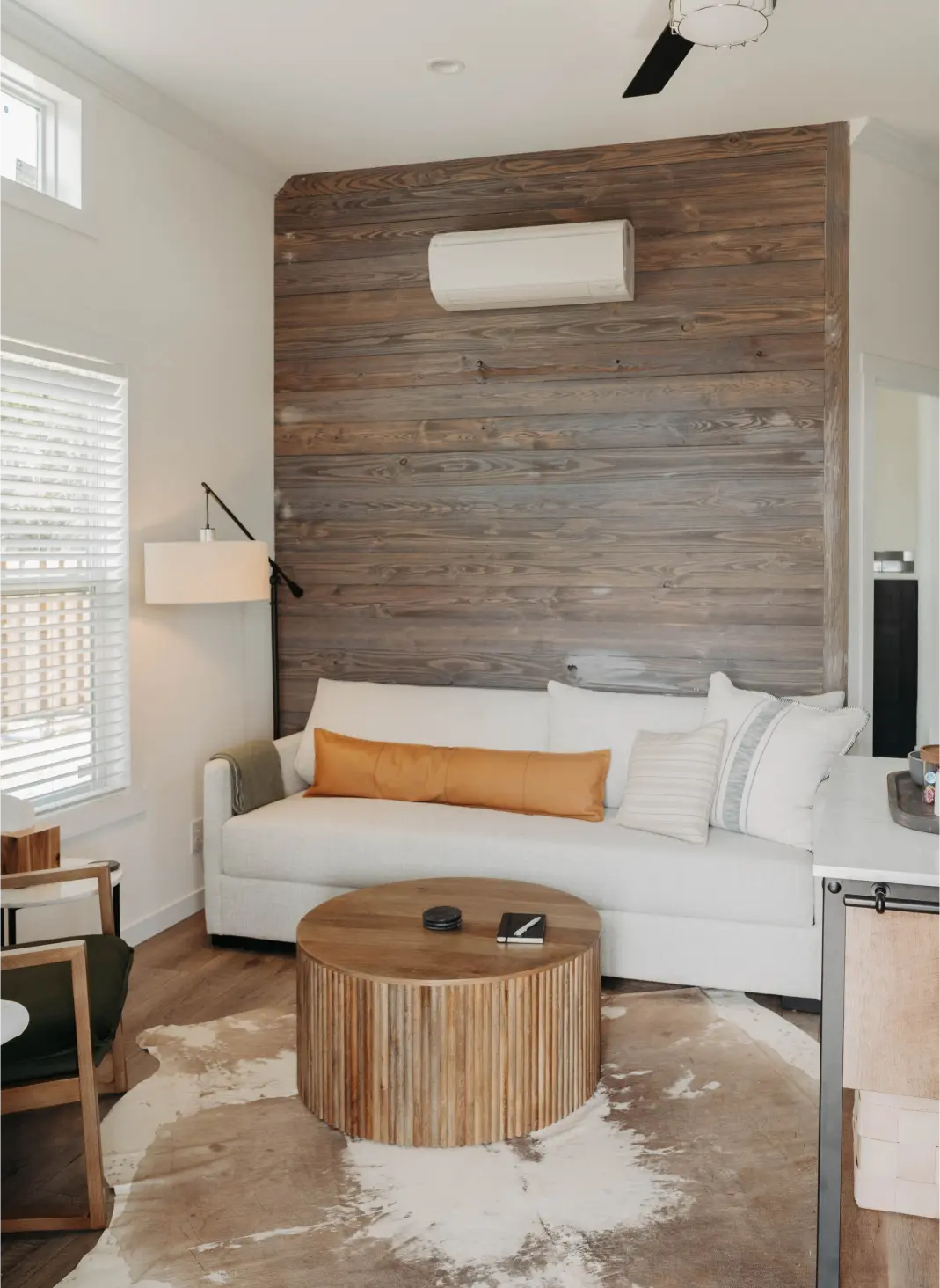 Furnished cabin interior at Horseshoe Ridge RV Resort, Wimberley TX