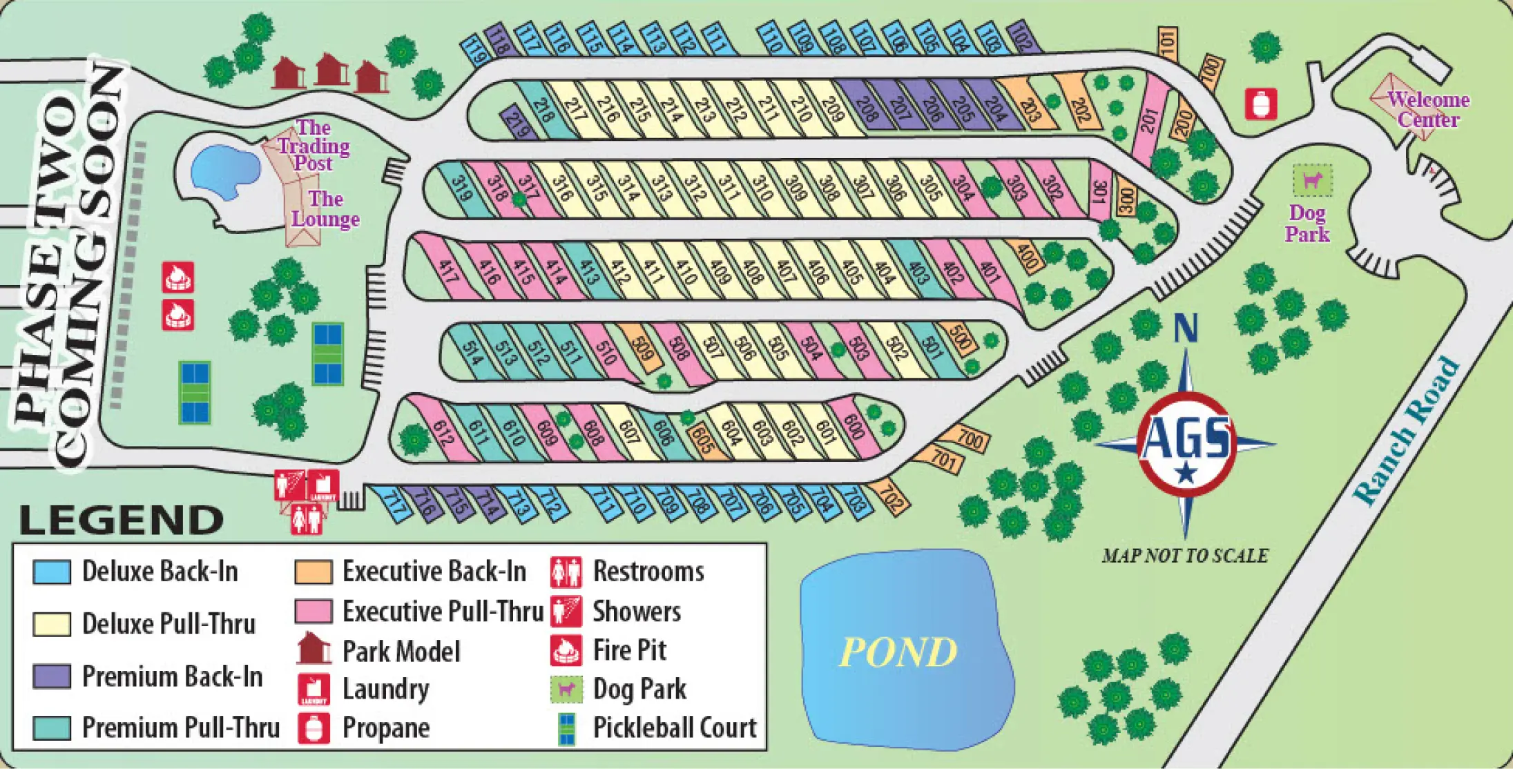 Horseshoe Ridge RV Resort Map