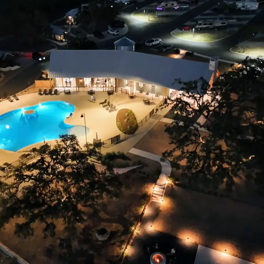 Horseshoe Ridge RV Resort Wimberley, TX Dark Sky Community Friendly Light Fixtures