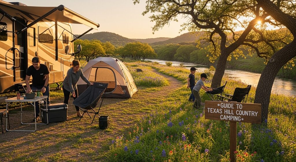 texas hill country camping hero
