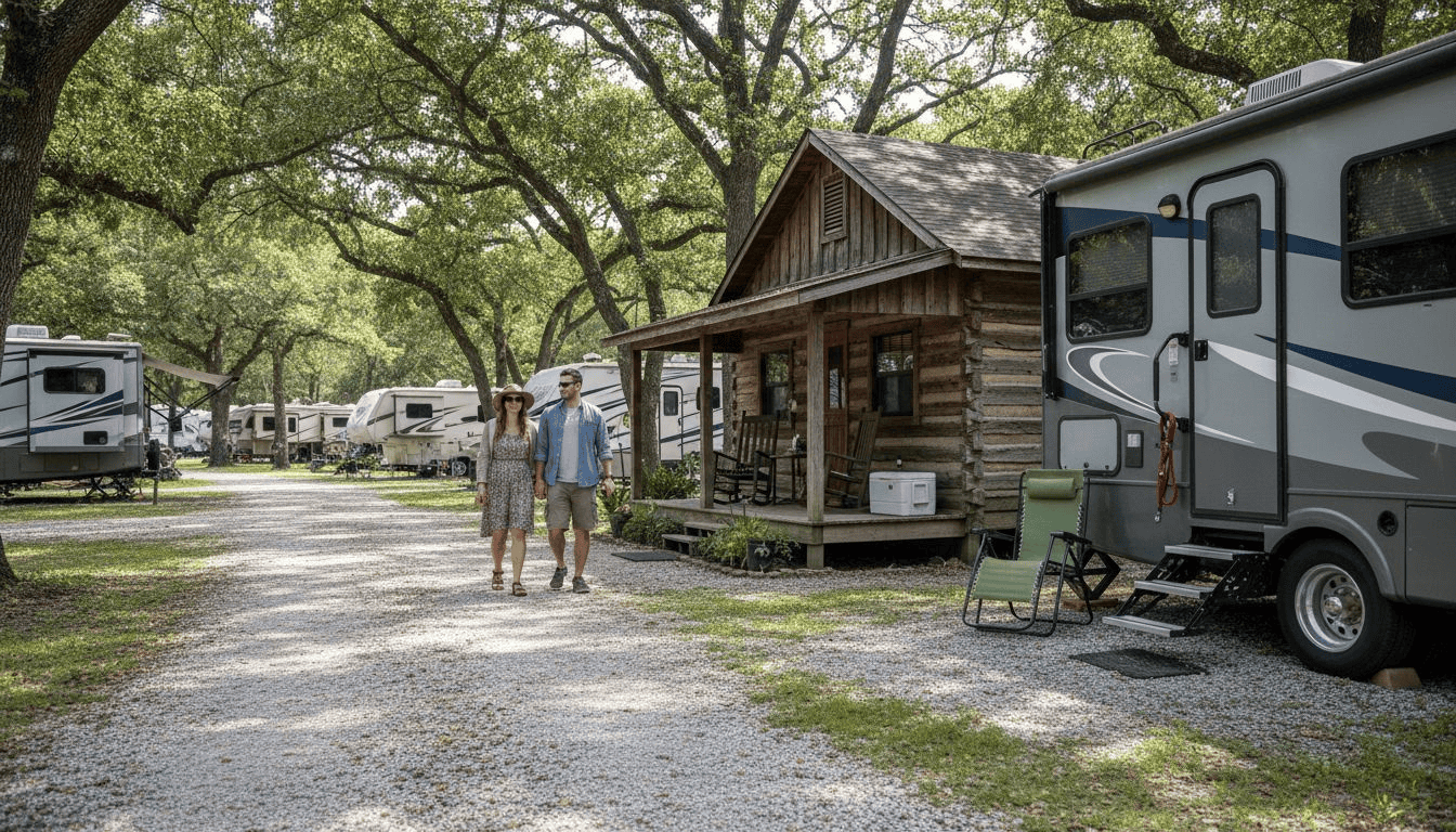 Glamping at Horseshoe Ridge RV Resort in Wimberley, Texas Hill Country