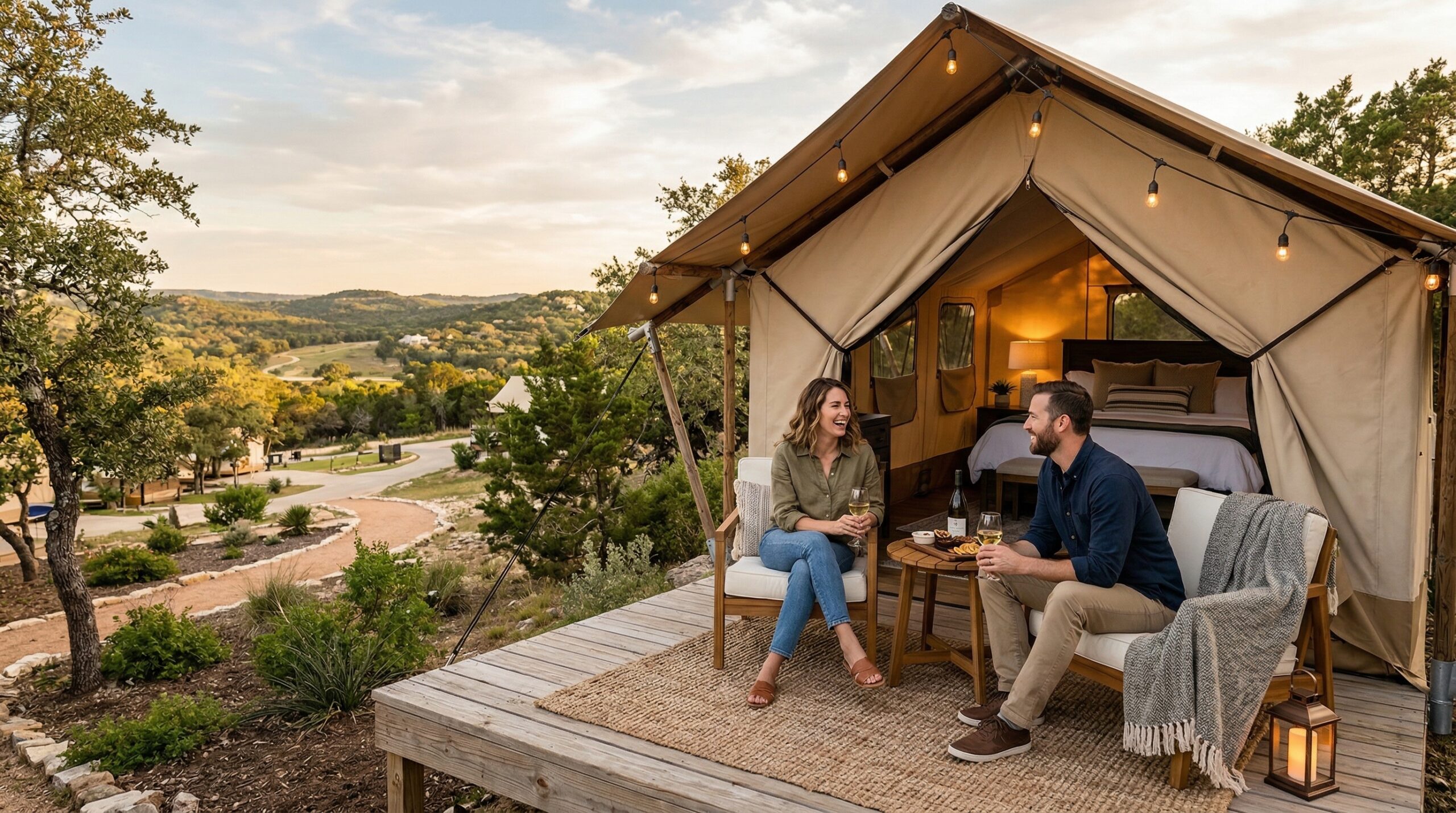 Discover Glamping Near Austin, Texas at Horseshoe Ridge RV Resort