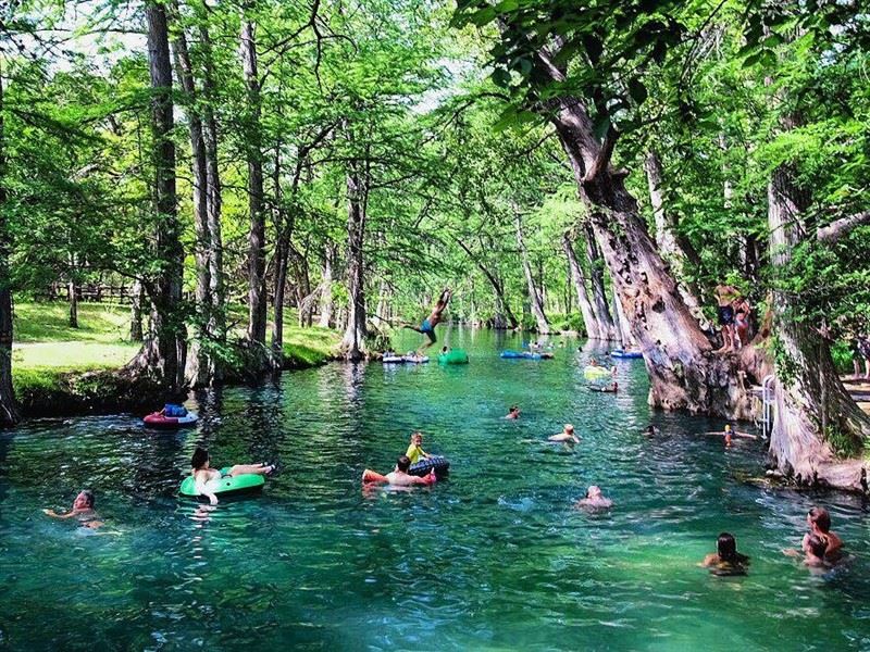 Blue Hole Regional Park near Wimberley TX