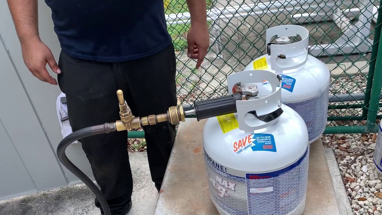 Propane refill service at Horseshoe Ridge RV Resort in Wimberley, Texas Hill Country