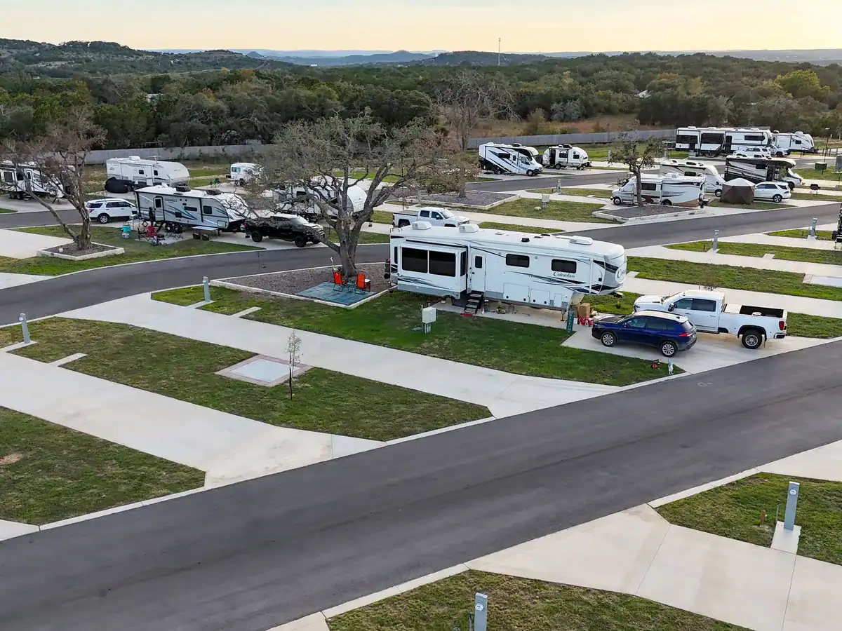 Executive Back-In RV site at Horseshoe Ridge RV Resort