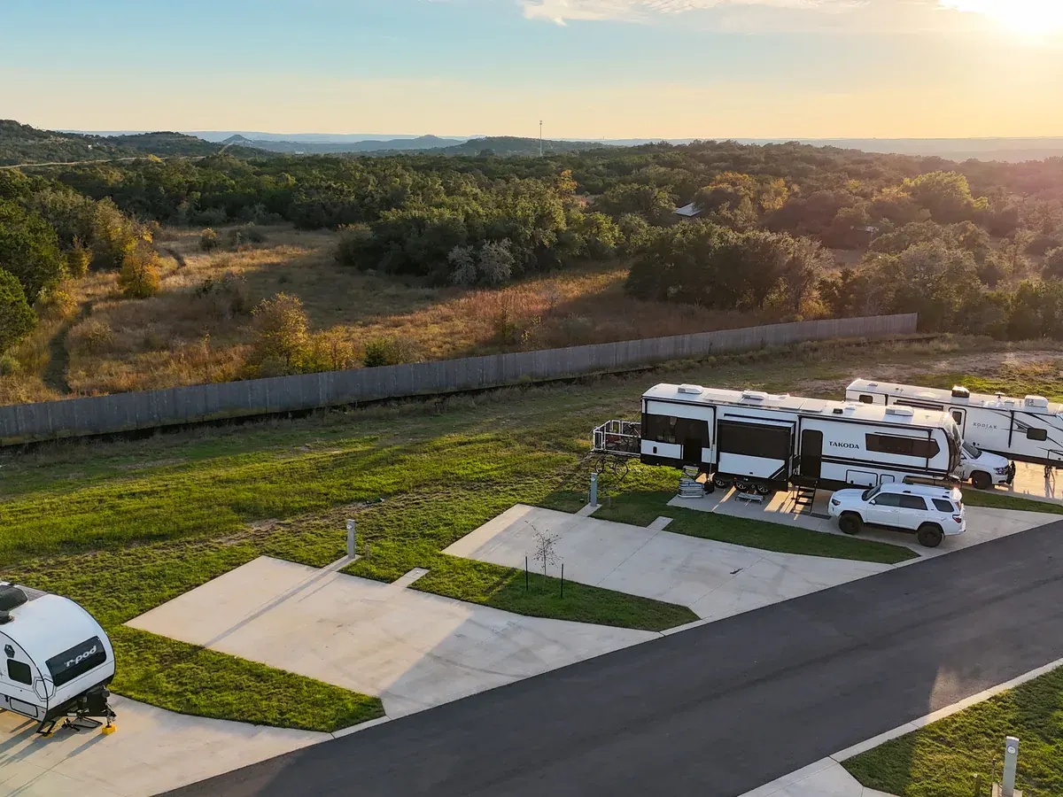 Premium Back-In RV site at Horseshoe Ridge RV Resort
